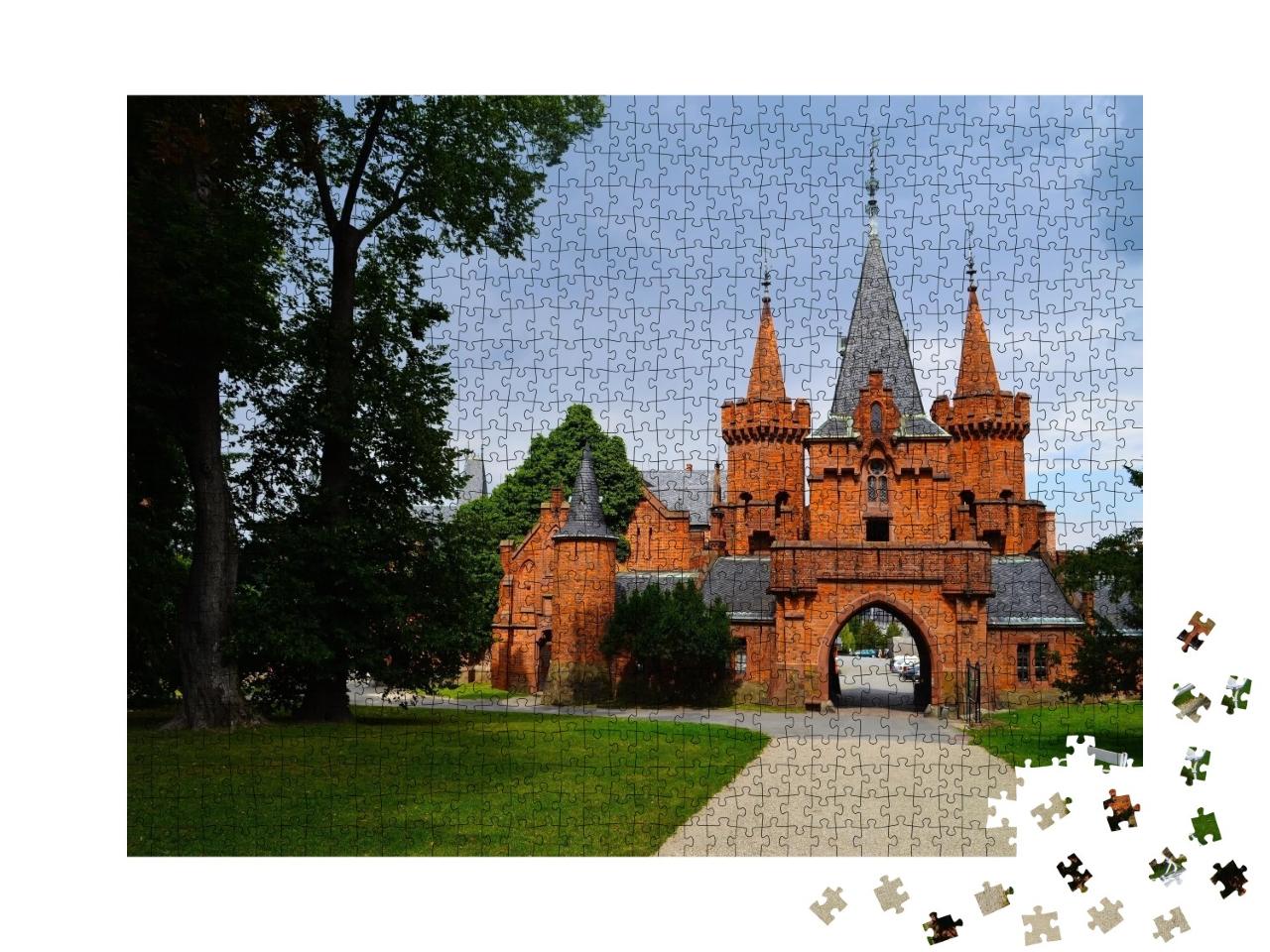 Puzzle de 1000 pièces « Château de Hradec nad Moravici en République tchèque »