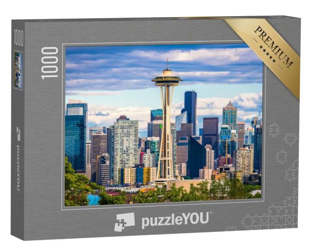 Puzzle de 1000 pièces « Skyline de Seattle, Washington »