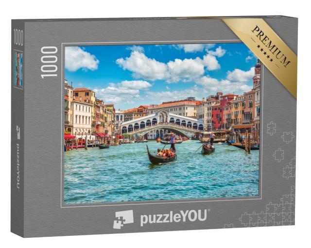 Puzzle de 1000 pièces « Pont du Rialto sur le Grand Canal à Venise, Italie »