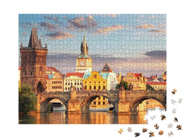 Puzzle de 1000 pièces « Prague - Pont Charles, République tchèque »