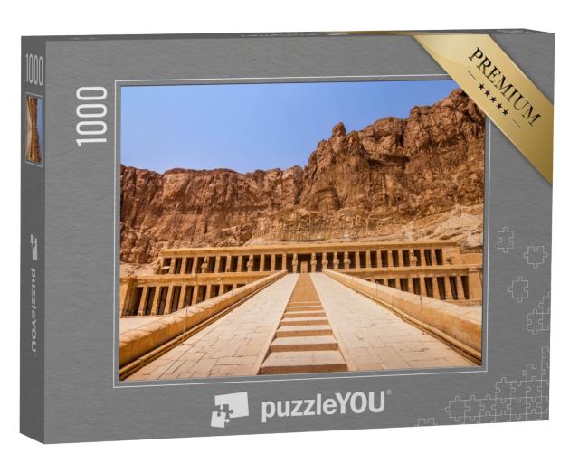Puzzle de 1000 pièces « Temple d'Hatshepsut sur la rive ouest du Nil près de Louxor, Égypte »