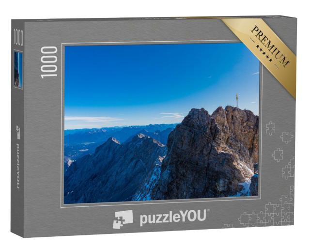 Puzzle de 1000 pièces « Sommet de la Zugspitze, la plus haute montagne d'Allemagne »