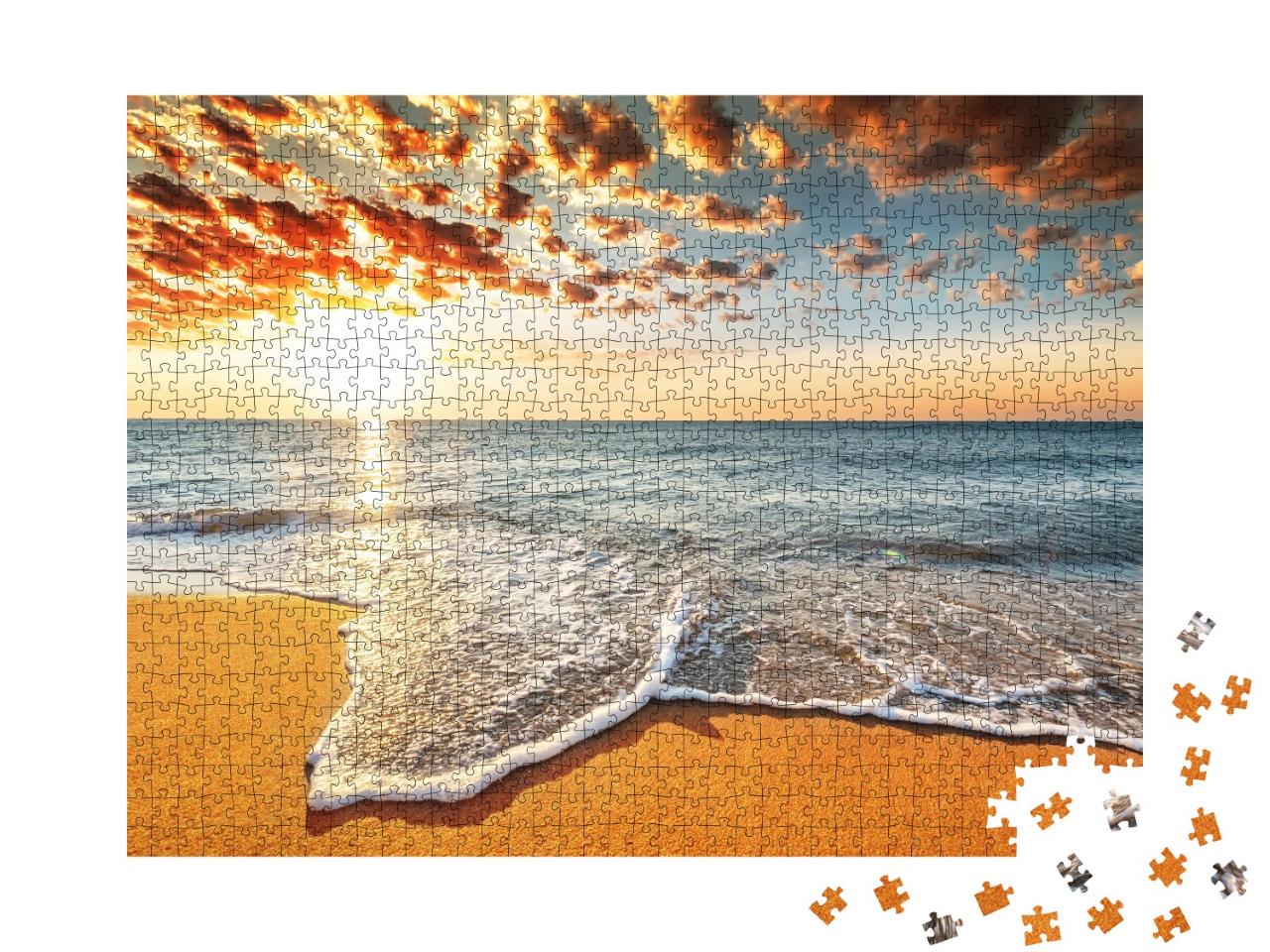 Puzzle de 1000 pièces « Lever de soleil sur l'océan »