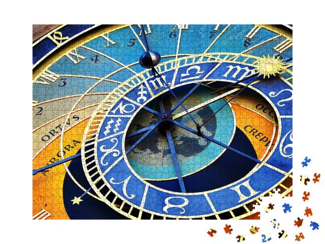Puzzle de 1000 pièces « Magnifique horloge astronomique de Prague dans la vieille ville de Prague »