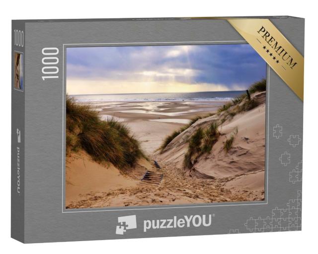 Puzzle de 1000 pièces « Magnifiques dunes sur la plage d'Amrum, Allemagne »