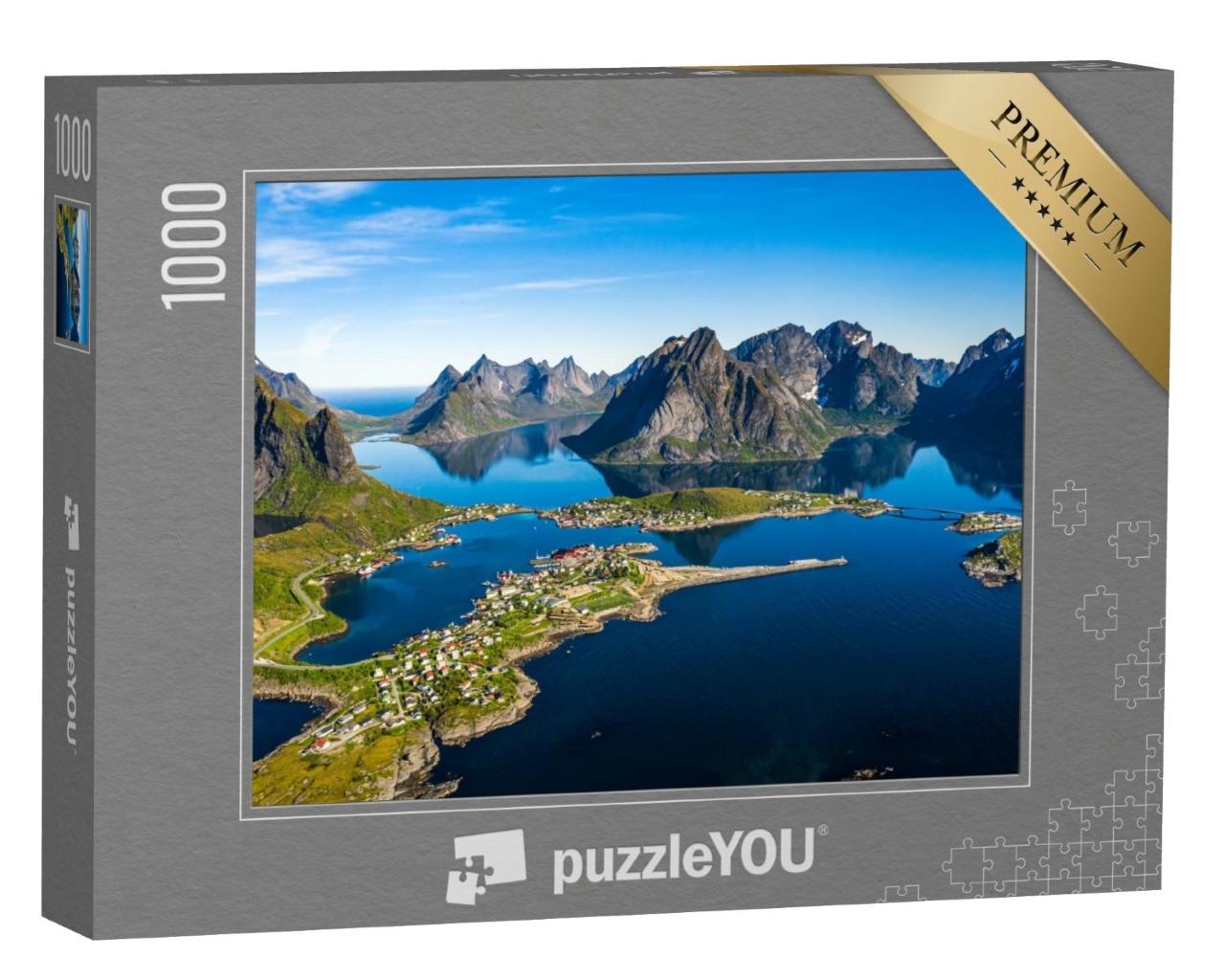 Puzzle de 1000 pièces « Lofoten, archipel de la région du Nordland, Norvège »