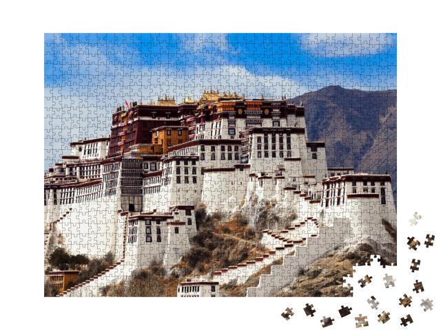 Puzzle de 1000 pièces « Impressionnant palais du Potala au Tibet »