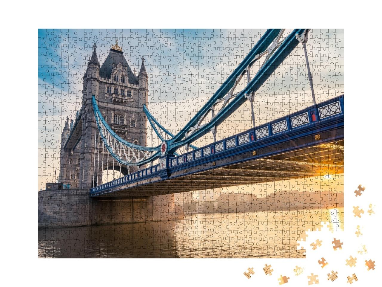 Puzzle de 1000 pièces « Tower Bridge avec torche solaire »
