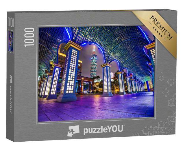 Puzzle de 1000 pièces « Vue de la ville de Taipei, Taiwan »