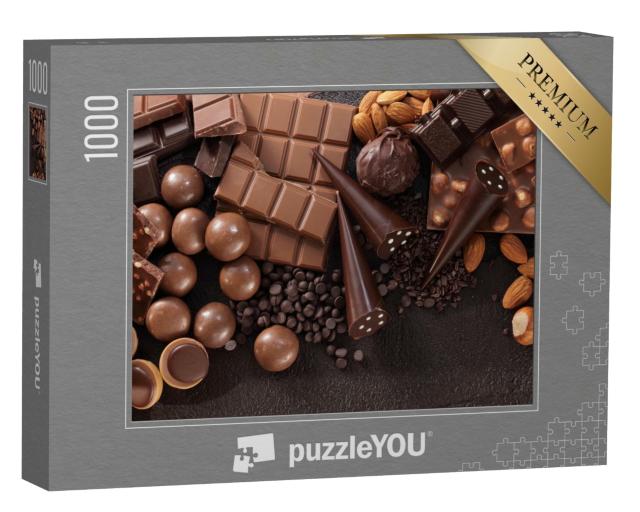 Puzzle de 1000 pièces « Assortiment de pralines et de chocolats fins »