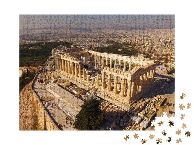 Puzzle de 1000 pièces « Vue aérienne de l'Acropole avec le Parthénon, Grèce »