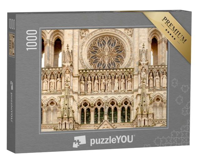 Puzzle de 1000 pièces « Cathédrale d'Amiens en hiver, image HDR »