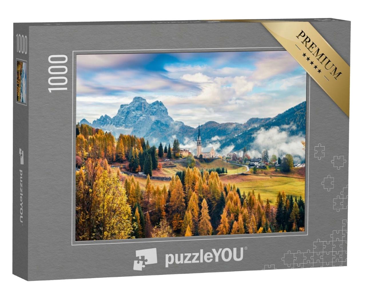 Puzzle de 1000 pièces « Cortina d'Ampezzo dans les Dolomites, Italie »