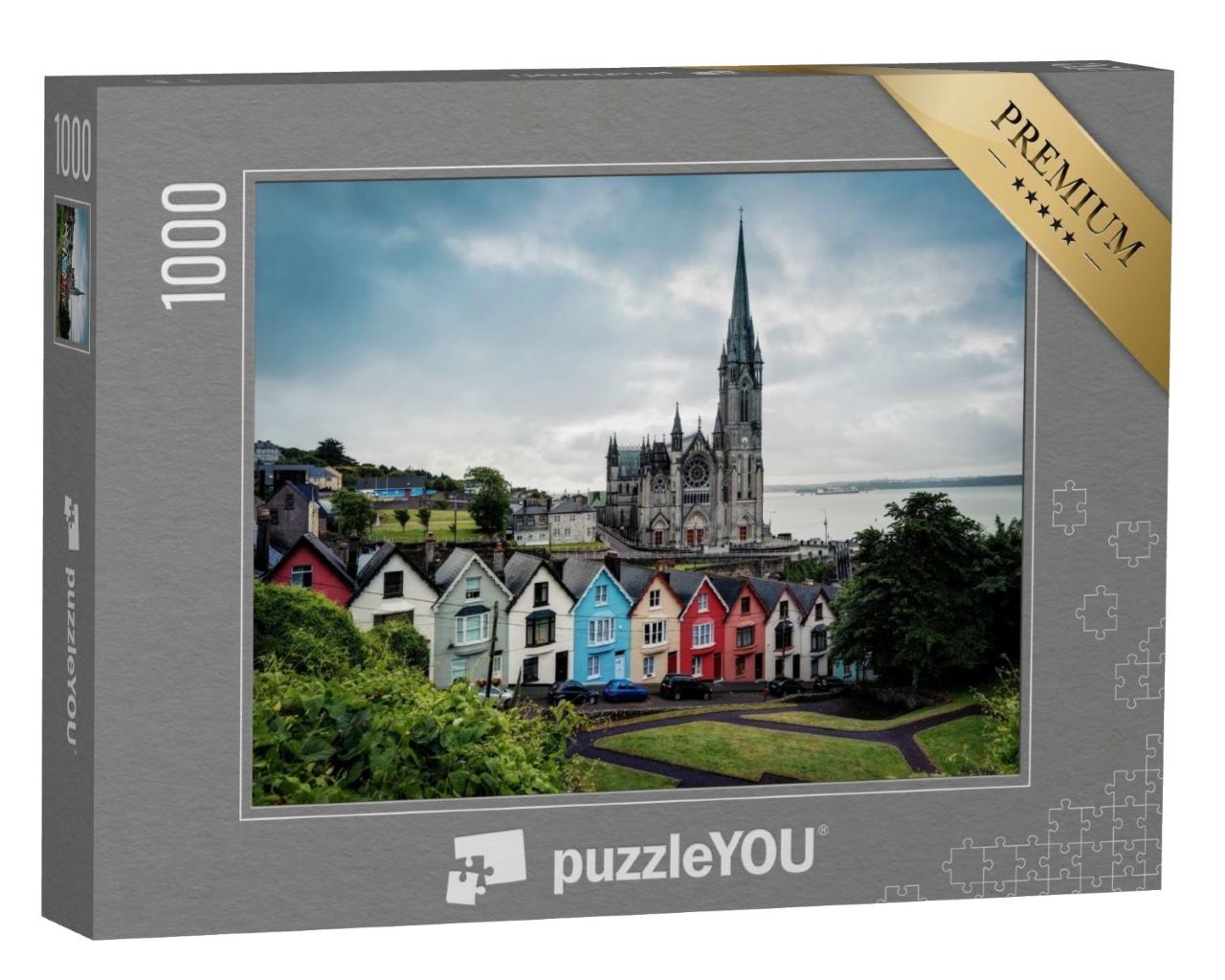 Puzzle de 1000 pièces « Cathédrale de Cobh sur la côte sud de l'Irlande »