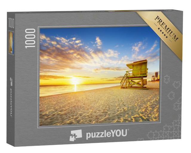 Puzzle de 1000 pièces « Lever de soleil à South Beach, Miami, Floride »