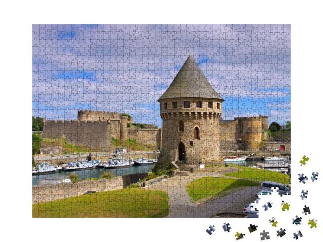 Puzzle de 1000 pièces « Château de Brest et tour Tanguy en Bretagne, France »