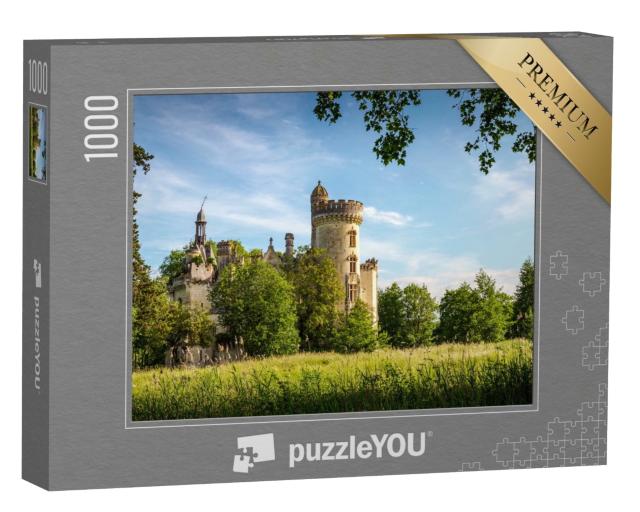 Puzzle de 1000 pièces « Ruines du château de La Mothe-Chandeniers dans la région Nouvelle-Aquitaine, France, Europe »