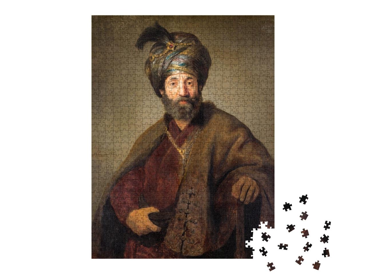Puzzle de 1000 pièces « Rembrandt - Homme en costume oriental 2 »