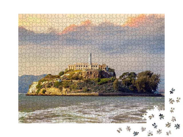 Puzzle de 1000 pièces « L'île d'Alcatraz à San Francisco, États-Unis »
