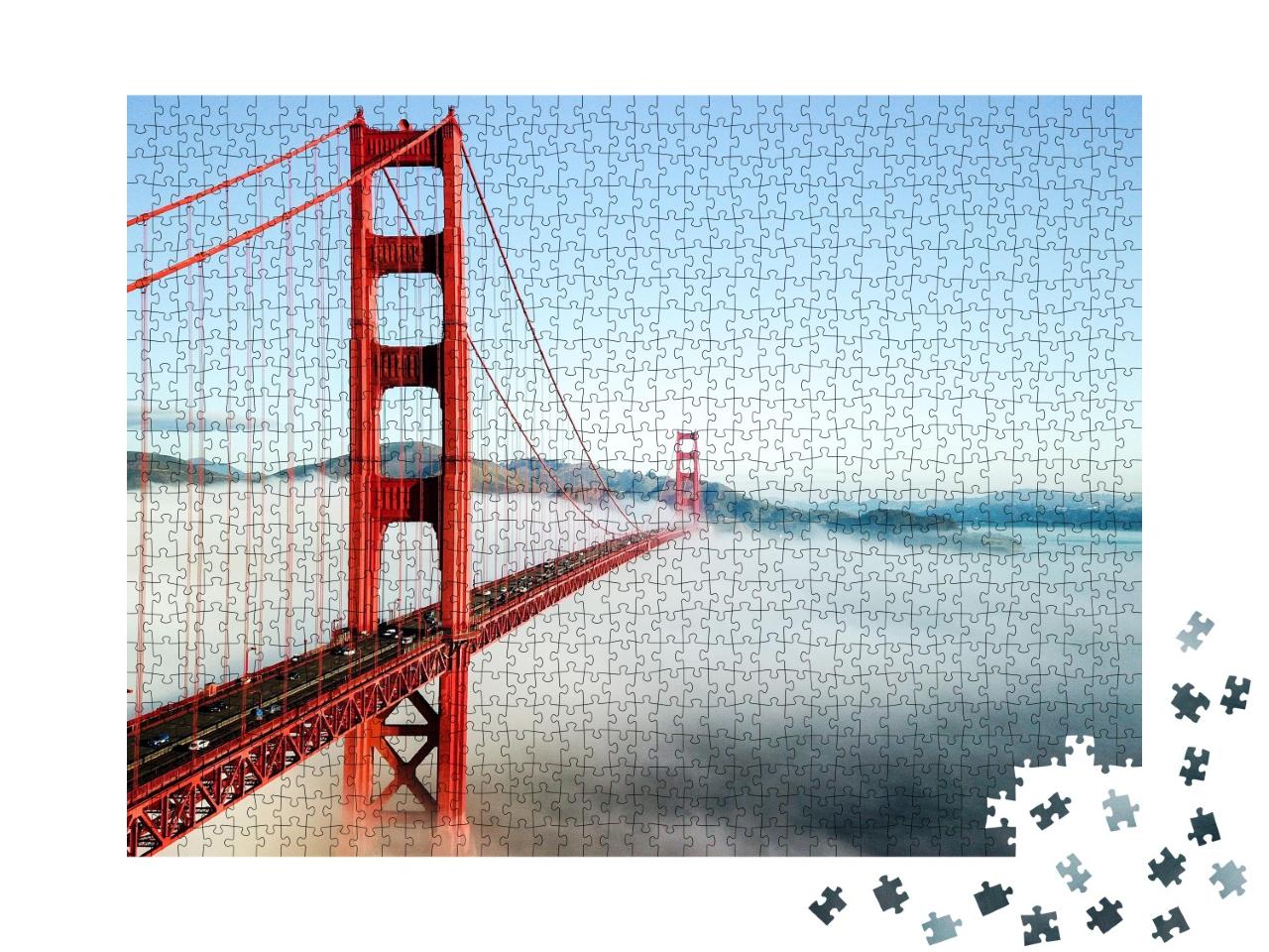 Puzzle de 1000 pièces « Pont du Golden Gate, San Francisco »