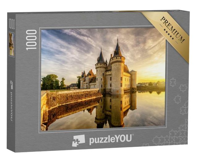 Puzzle de 1000 pièces « Chateau de Sully-sur-Loire im Sonnenuntergang »