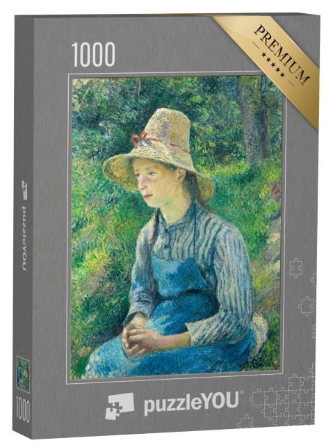 Puzzle de 1000 pièces « Camille Pissarro - Paysanne au chapeau de paille »