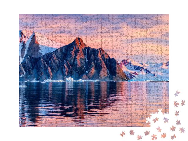 Puzzle de 1000 pièces « Une image d'un iceberg dans l'Antarctique »