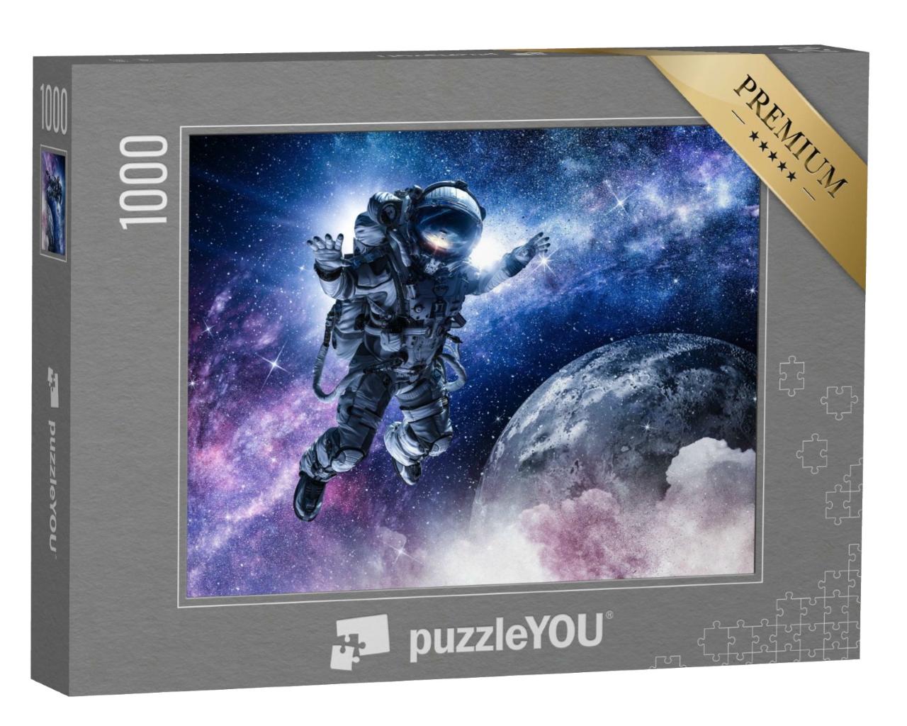 Puzzle de 1000 pièces « Un astronaute en mission dans l'espace »