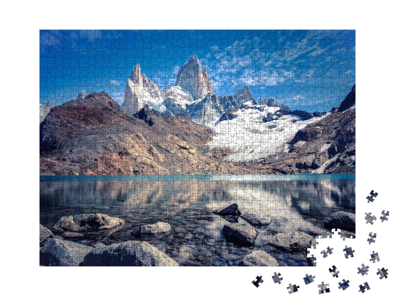 Puzzle de 1000 pièces « Mont Fitz Roy dans le parc national Los Glaciares, Argentine »