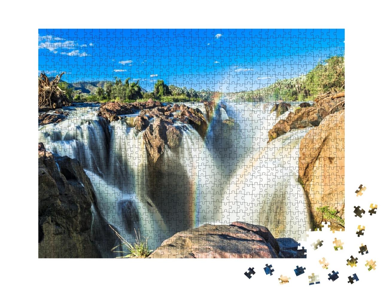 Puzzle de 1000 pièces « Photos des chutes d'Epupa, Namibie »