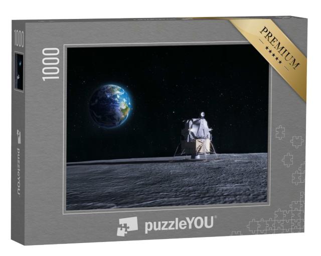 Puzzle de 1000 pièces « Module lunaire après le vaisseau spatial de la mission Apollo »