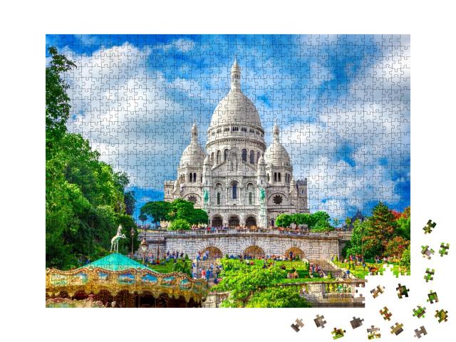 Puzzle de 1000 pièces « Magnifique basilique du Sacré-Cœur, Montmartre, Paris »