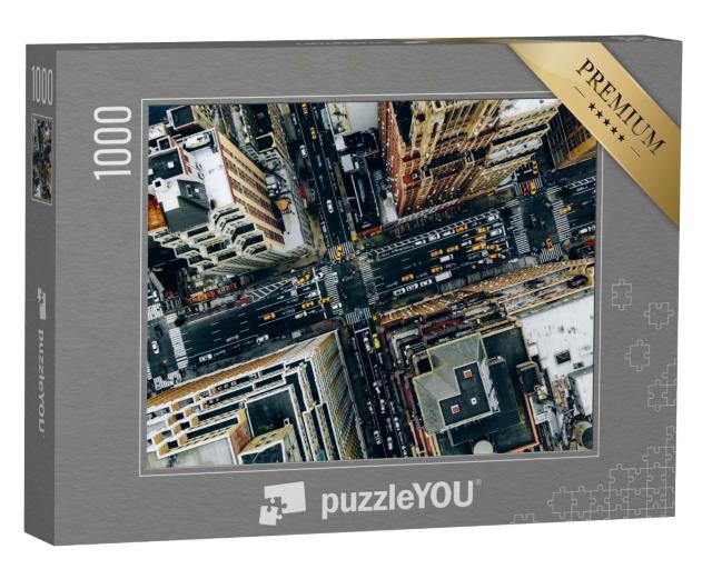 Puzzle de 1000 pièces « Vue aérienne : New York Downtown »