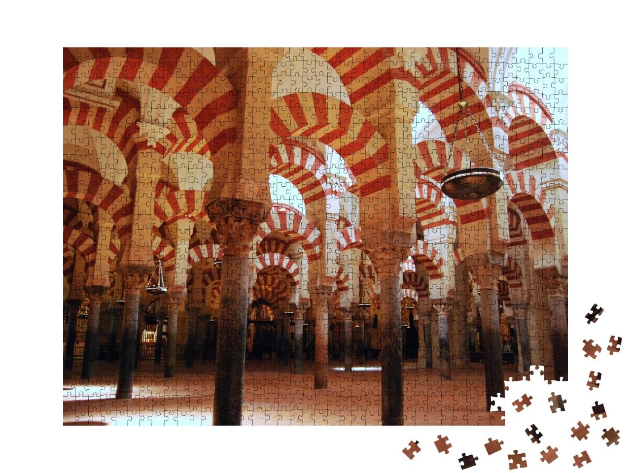 Puzzle de 1000 pièces « Voûte de la salle de prière de la Mezquita, Cordoue, Espagne »