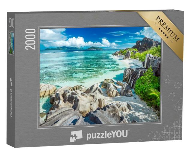 Puzzle de 2000 pièces « Anse Source D'Argent - La plus belle plage des Seychelles »