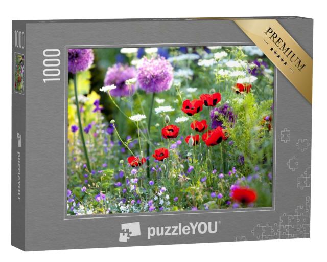Puzzle de 1000 pièces « Jardin de fleurs sauvages inondé de soleil »