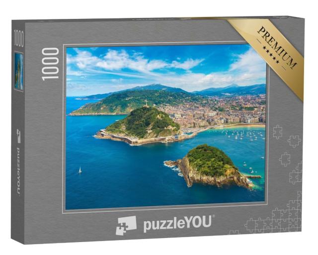 Puzzle de 1000 pièces « Vue panoramique de Saint-Sébastien, Espagne »