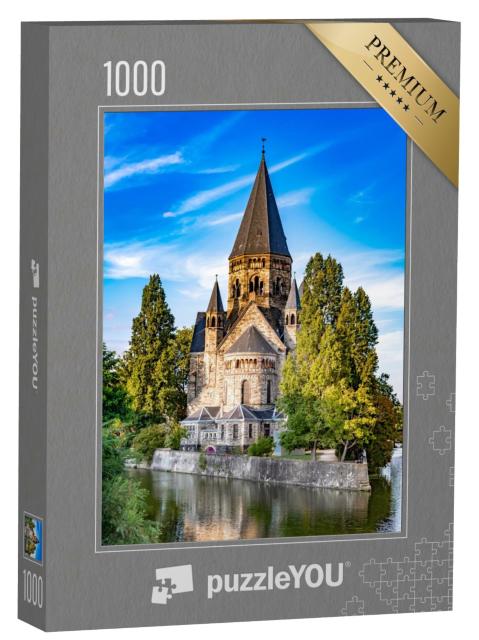 Puzzle de 1000 pièces « L'architecture ancienne de la ville de Metz sur la Moselle, France »
