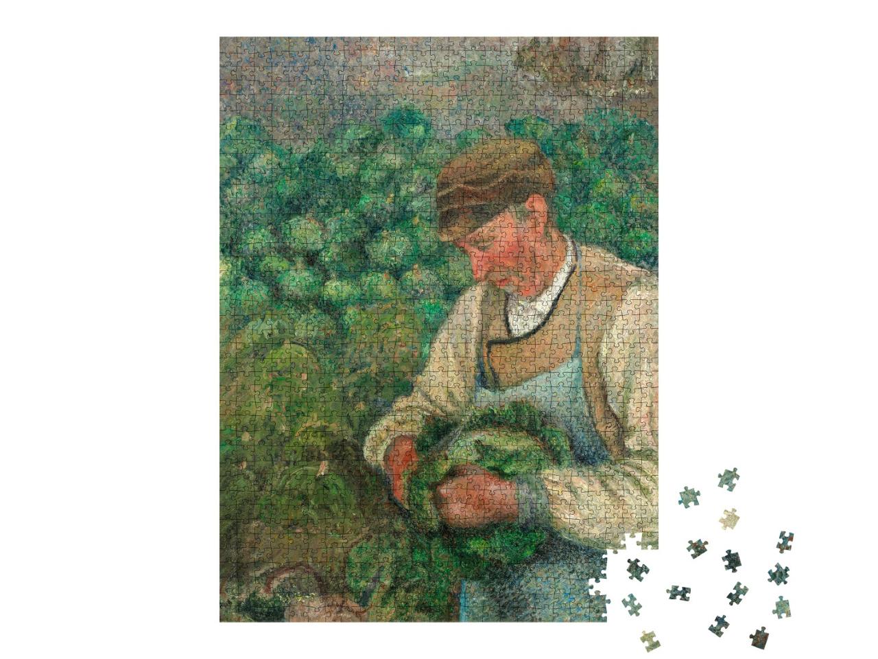 Puzzle de 1000 pièces « Camille Pissarro - Le Jardinier - Vieux paysan aux herbes »