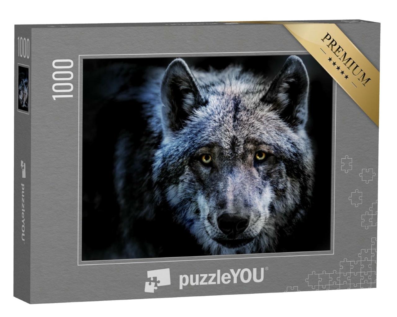 Puzzle de 1000 pièces « Portrait d'un loup »