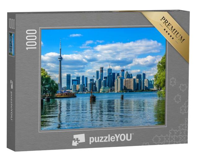 Puzzle de 1000 pièces « La ligne d'horizon de Toronto au-dessus du lac, Canada »