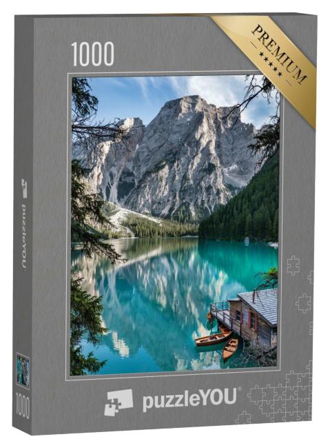 Puzzle de 1000 pièces « Magnifique lac Prags Wildsee, Italie »