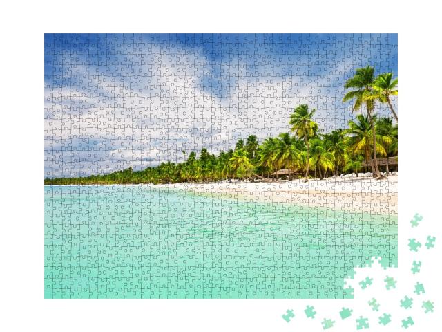 Puzzle de 1000 pièces « Plage de sable blanc de Punta Cana, République dominicaine »