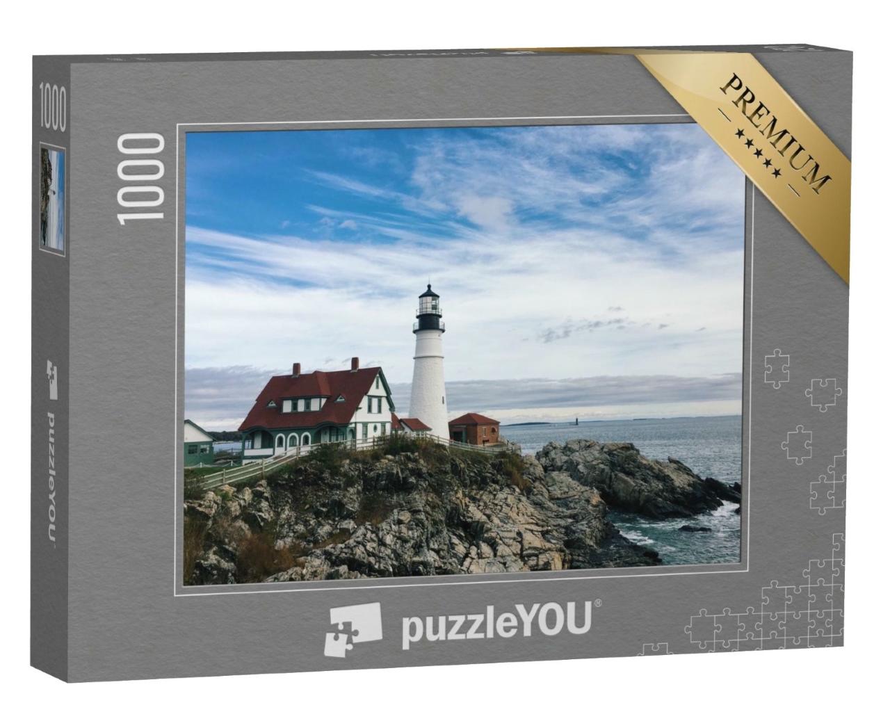 Puzzle de 1000 pièces « Phare de Portland Headlight, Port Elizabeth, Maine »