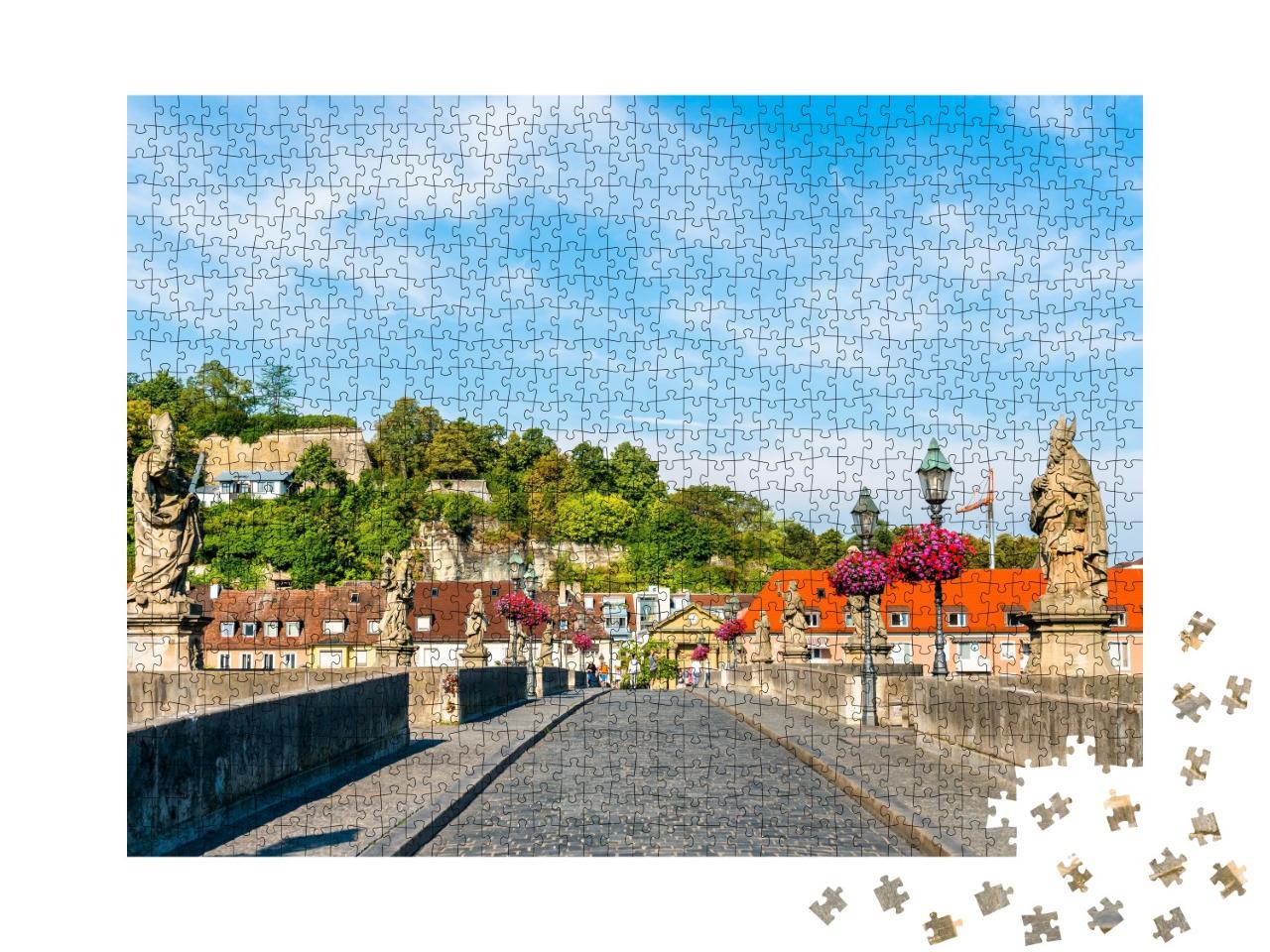 Puzzle de 1000 pièces « Vieux pont sur le Main à Würzburg, Bavière »