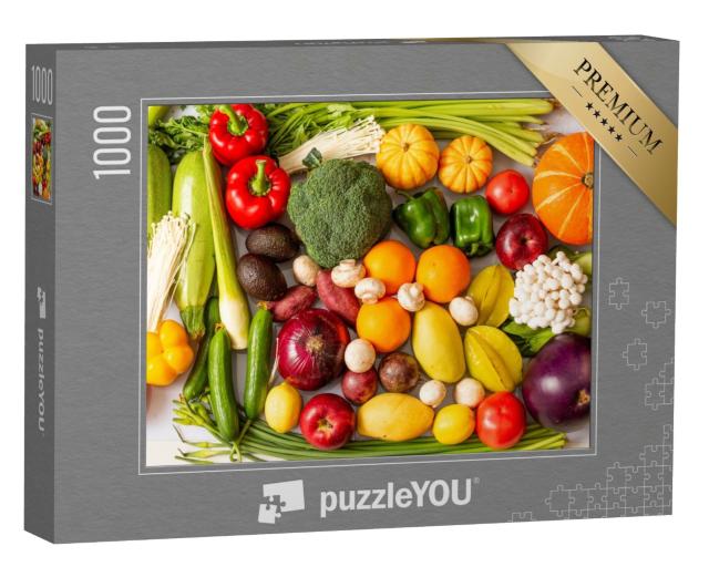 Puzzle de 1000 pièces « Mélange coloré de légumes frais »