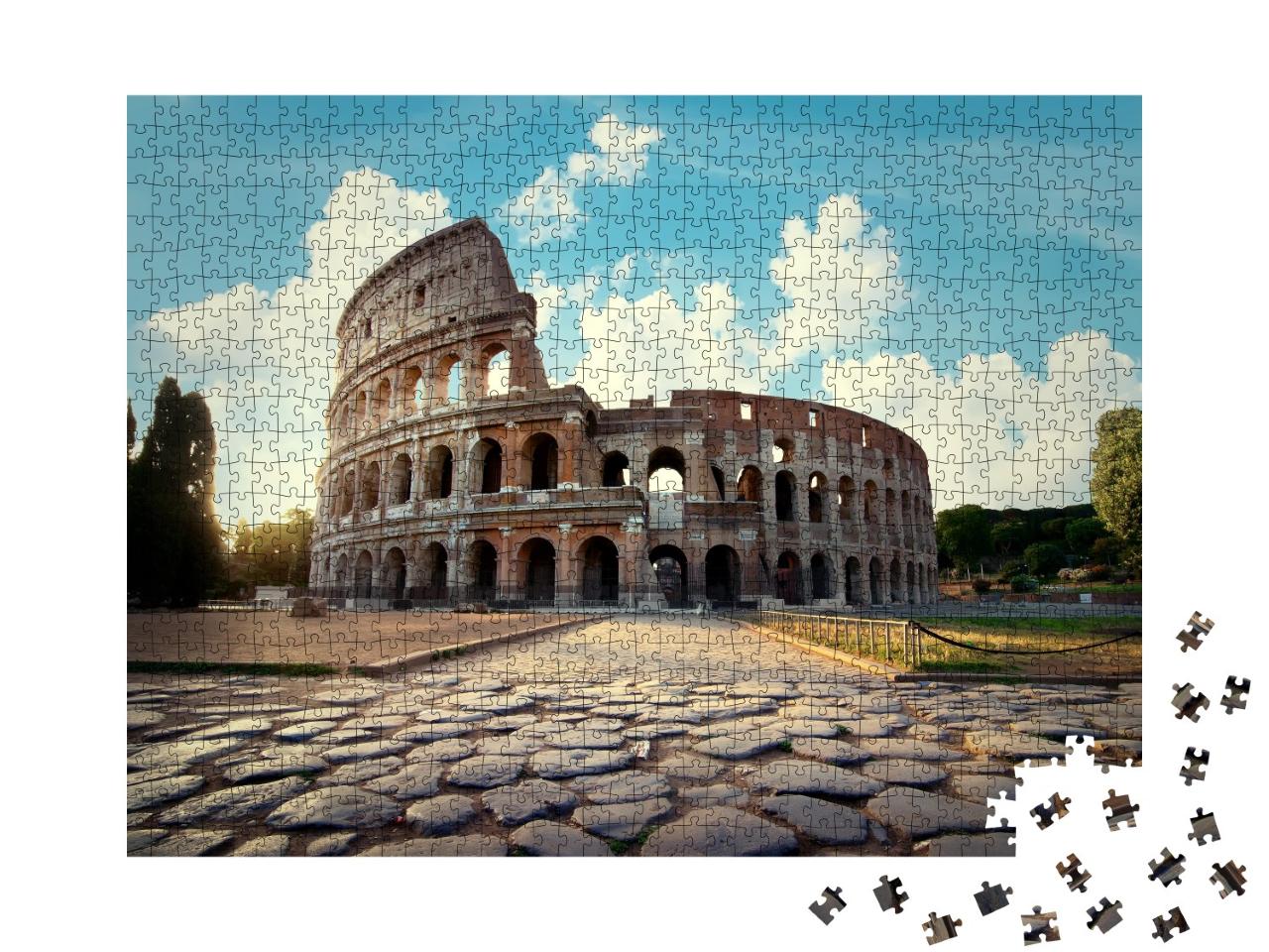 Puzzle de 1000 pièces « Colisée de Rome l'après-midi »