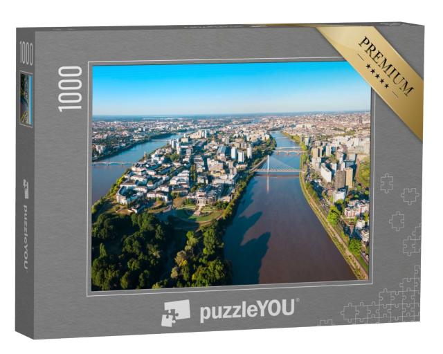 Puzzle de 1000 pièces « Nantes - Ville entre les bras de la Loire »