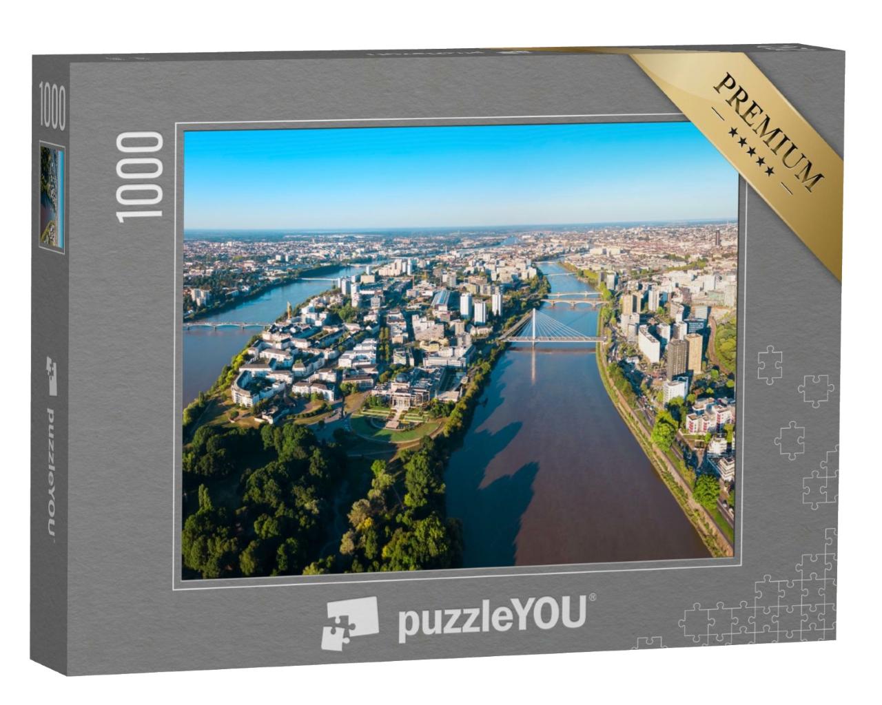 Puzzle de 1000 pièces « Nantes - Ville entre les bras de la Loire »