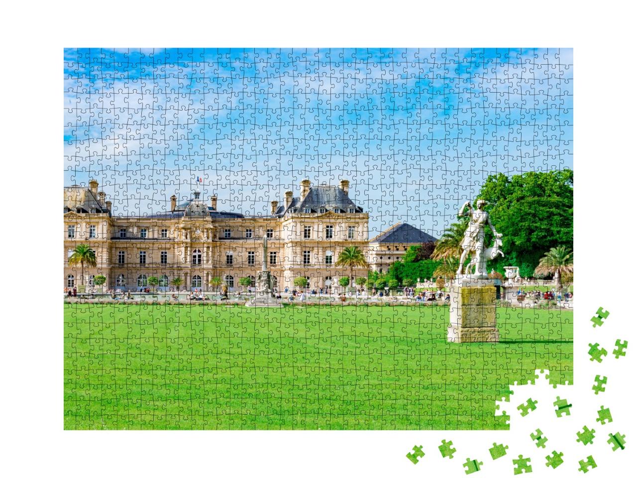 Puzzle de 1000 pièces « Sénat et Jardin du Luxembourg à Paris, France »